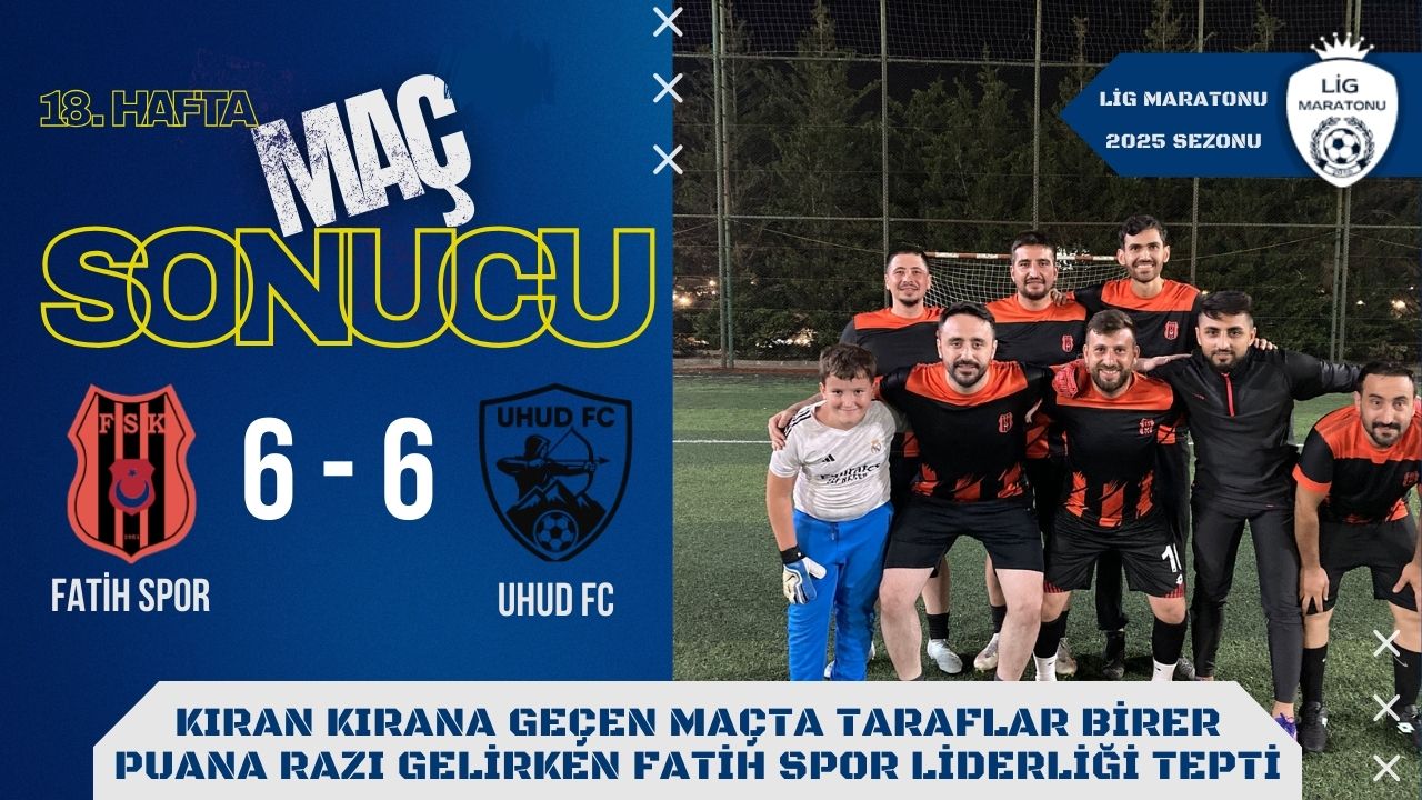 FATİH SPOR SON DAKİKADA BİR PUAN KOPARDI