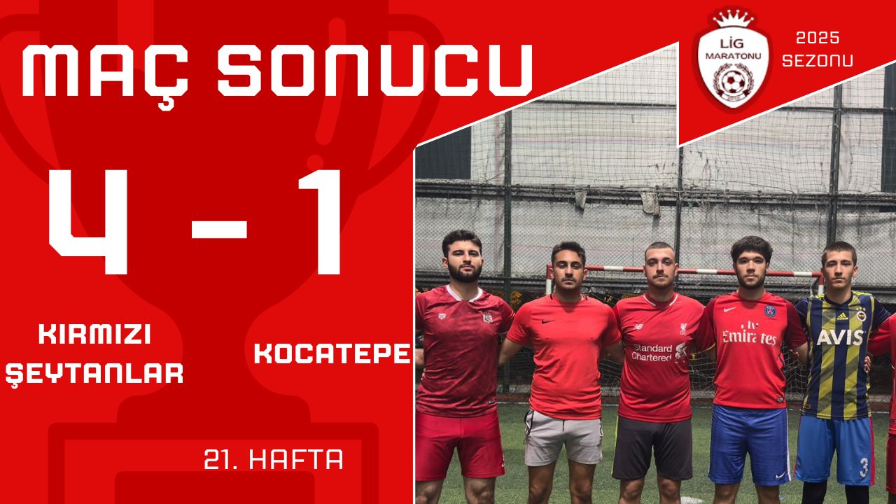 FATİH COŞTU KIRMIZI ŞEYTANLAR KAZANDI. 