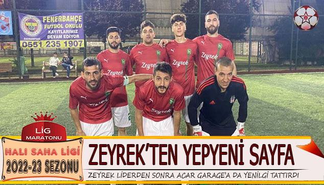 ZEYREK KALDII YERDEN DEVAM EDYOR